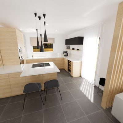 Choix des façades et plan de travail