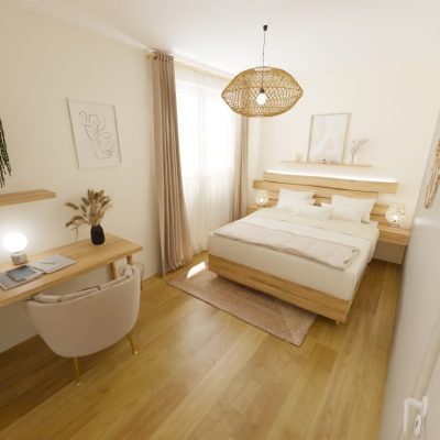 Chambre fonctionnelle pour une location